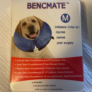 Inflatable collar and E-collar for dog spay/neuter